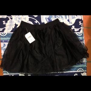 Forever 21 Tulle Mini Skirt- Black
